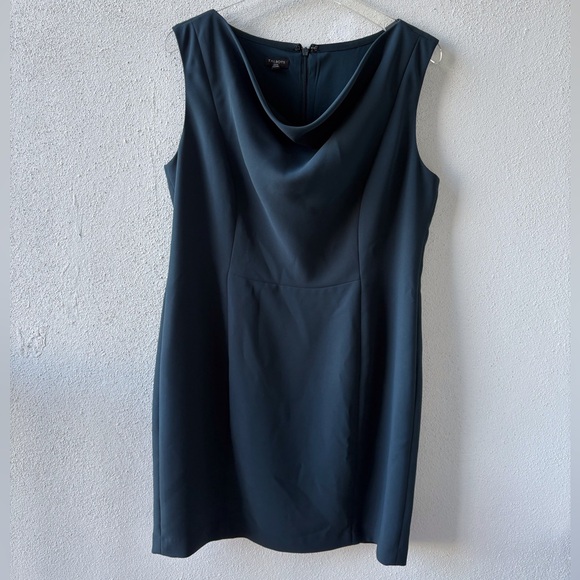Talbots Dresses & Skirts - Talbots Cowl Neck Sheath Style Sleeveless Teal Dress Size 16P‎ Sophisticated